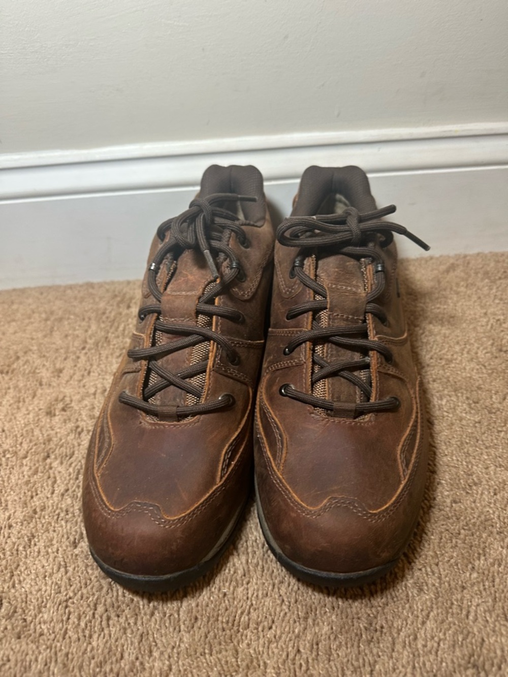 Cabelas Men’s Adventure X4 Walking Sneakers Brown Dry Plus Size 12 EE 82-4332
